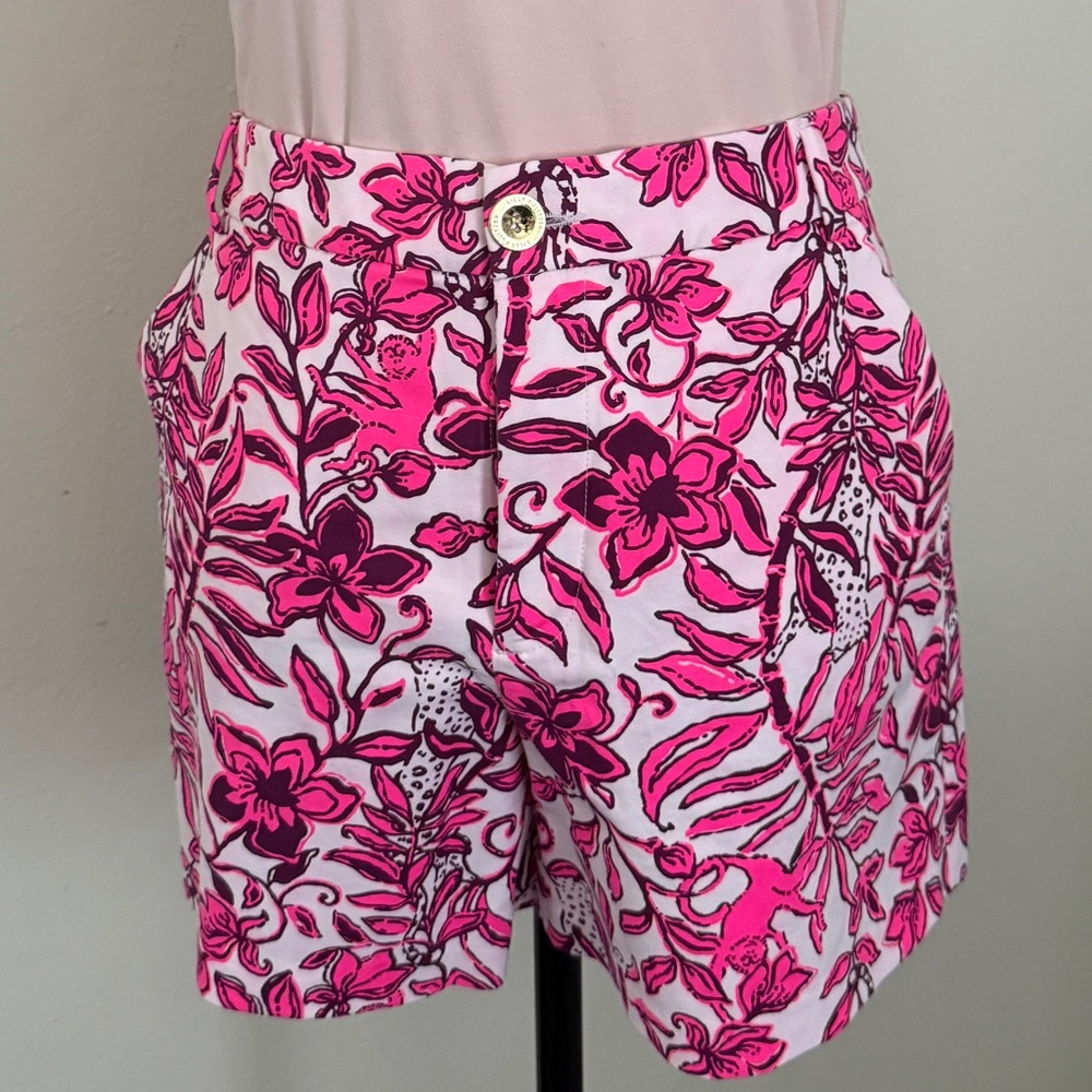 Lilly Pulitzer Pink Floral Women Shorts